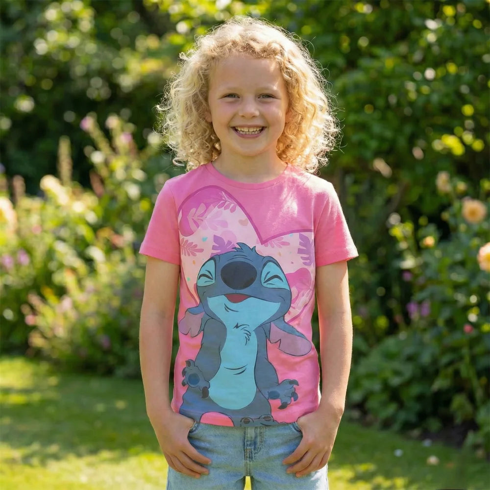 Disney Lilo und Stitch Mädchen Kinder kurzarm T-Shirt - WS-Trend.de