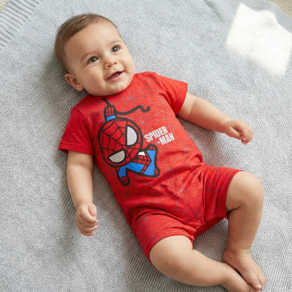 Marvel Spiderman Baby Kurzarm Body Strampler - WS-Trend.de Spider-Man Schlafanzug 62 bis 86