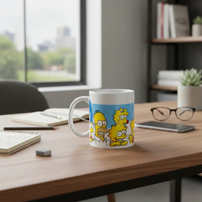 Die Simpsons Homer Bart Lisa Teetasse Tasse Kaffeetasse Geschenkidee 325 ml - WS-Trend.de