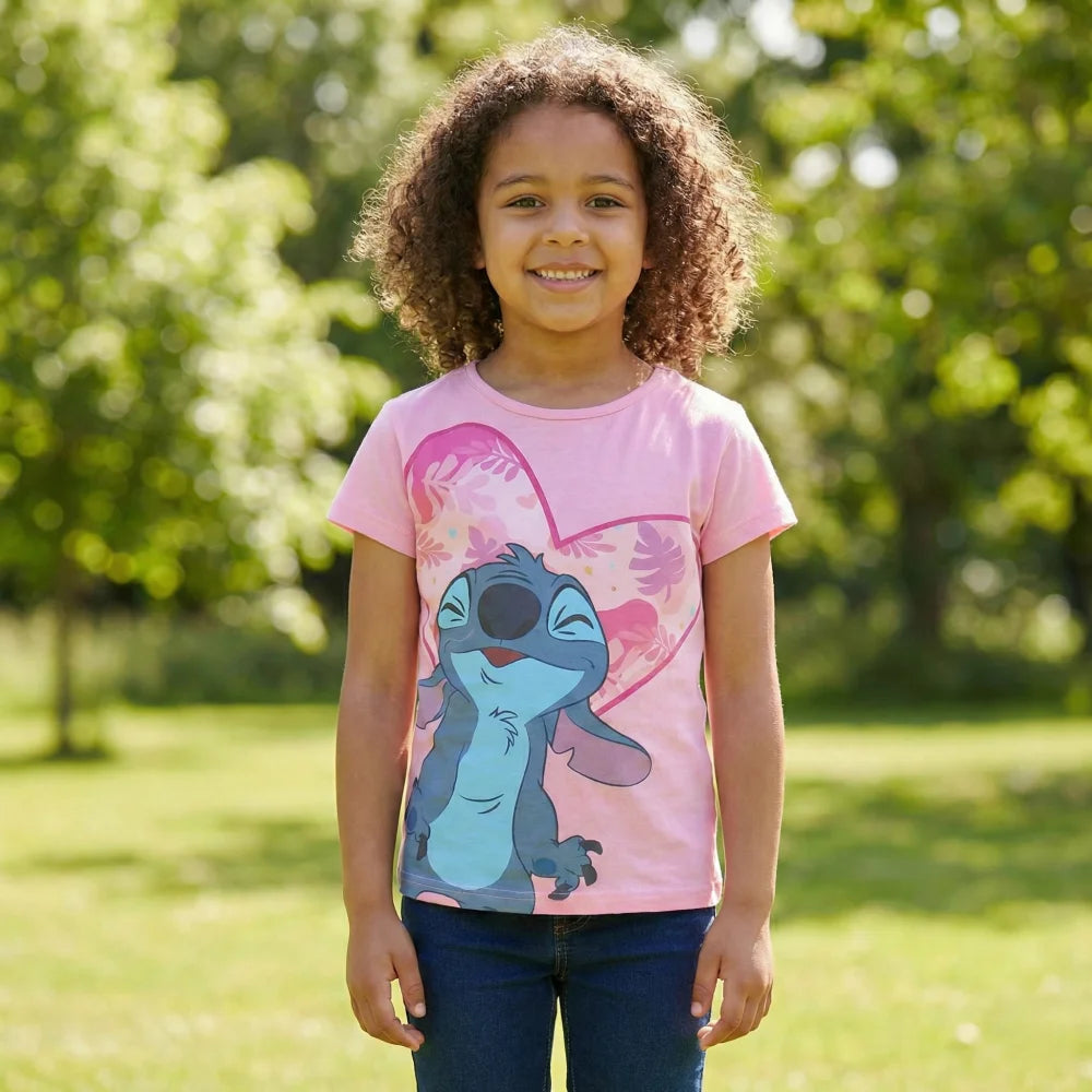 Disney Lilo und Stitch Mädchen Kinder kurzarm T-Shirt - WS-Trend.de