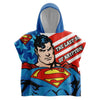 DC Comic Superman Kinder Jungen Mikrofaser Poncho Badeponcho