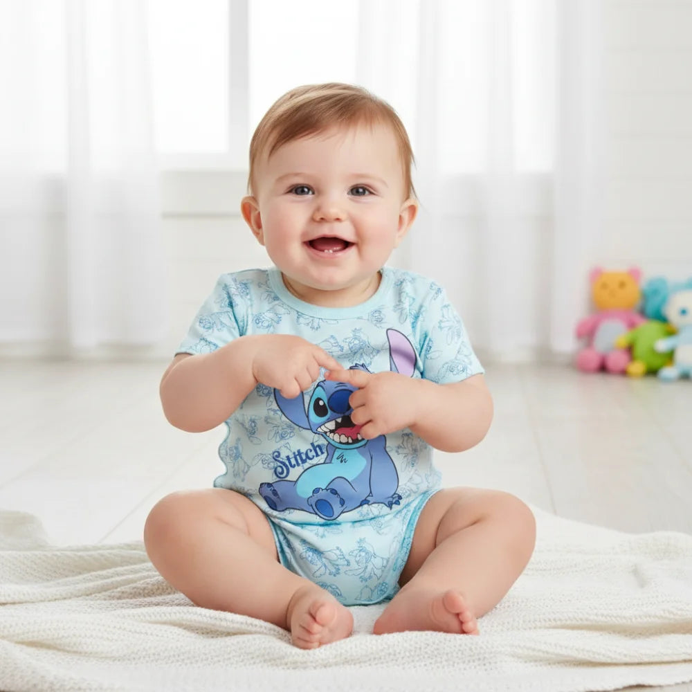 Disney Stitch Baby Jungen kurzarm Strampler Einteiler - WS-Trend.de