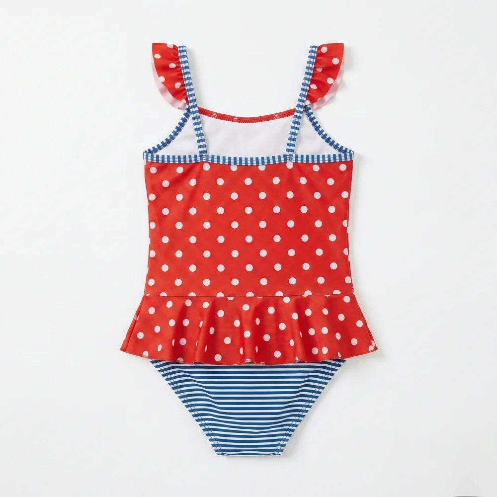 Disney Minnie Maus Kinder Badeanzug - WS-Trend.de Red Black für Mädchen 104-134