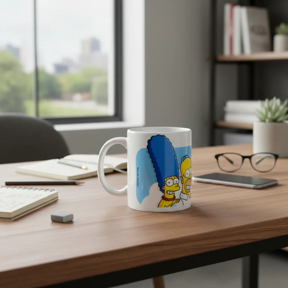 Die Simpsons Homer Bart Lisa Teetasse Tasse Kaffeetasse Geschenkidee 325 ml - WS-Trend.de
