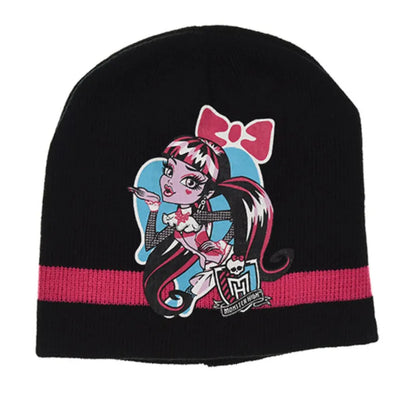 Monster High Girls 2tlg Set Kinder Herbst Wintermütze Bommelmütze Handschuhe - WS-Trend.de