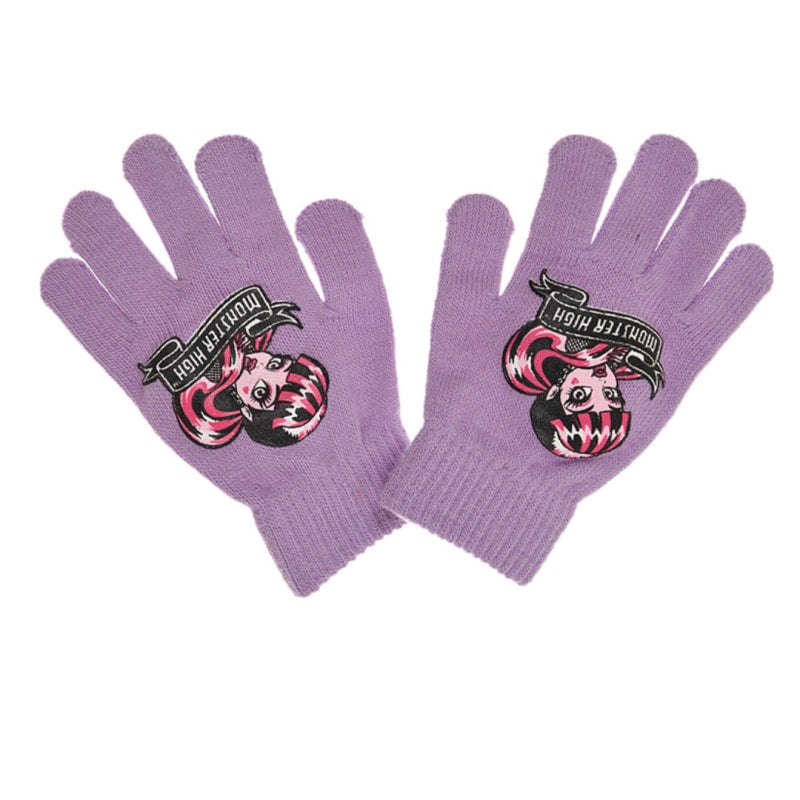 Monster High Girls 3tlg Set Kinder Mütze Wintermütze Handschuhe Loop - WS-Trend.de 52 54