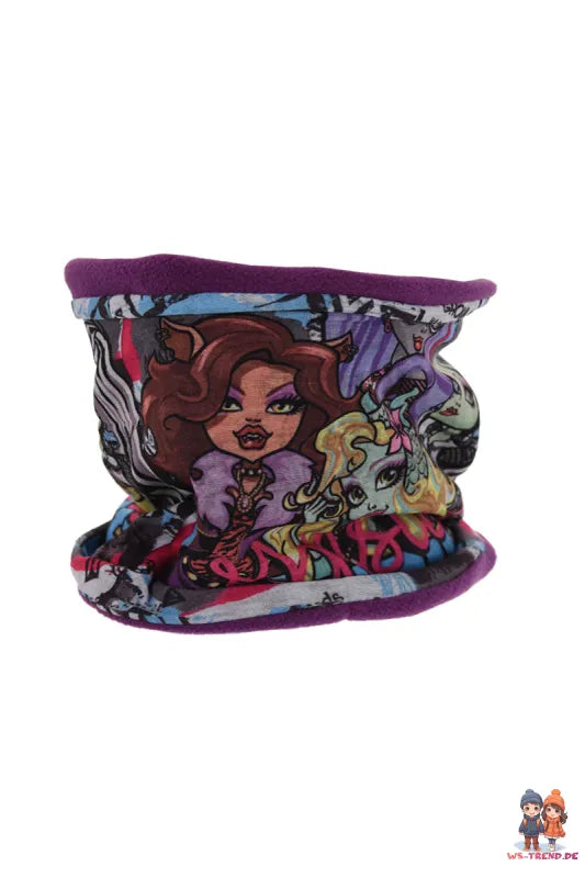 Monster High Girls 3tlg Set Kinder Mütze Wintermütze Handschuhe Loop - WS-Trend.de 52 54
