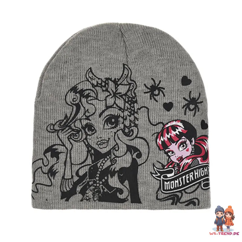 Monster High Girls 3tlg Set Kinder Mütze Wintermütze Handschuhe Loop - WS-Trend.de 52 54