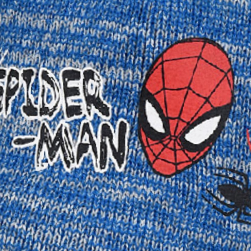Marvel Spiderman Kinder Wintermütze peruanische Mütze Kindermütze - WS-Trend.de Gr. 52 - 54