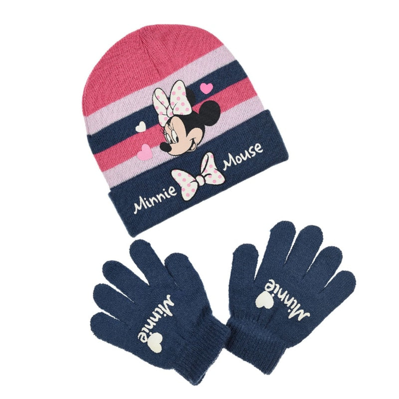 Disney Minnie Maus 2tlg. Set Kinder Herbst Wintermütze und Handschuhe - WS-Trend.de