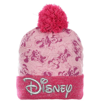 Disney Minnie Maus 2 teiliges Set Kinder Herbst Wintermütze plus Handschuhe - WS-Trend.de