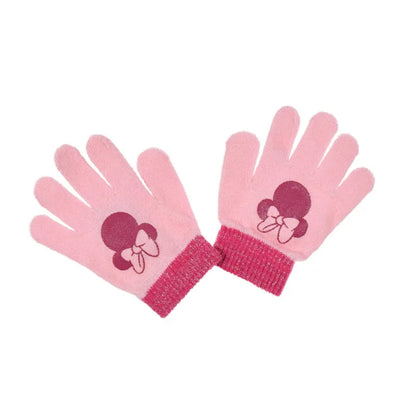 Disney Minnie Maus 2 teiliges Set Kinder Herbst Wintermütze plus Handschuhe - WS-Trend.de