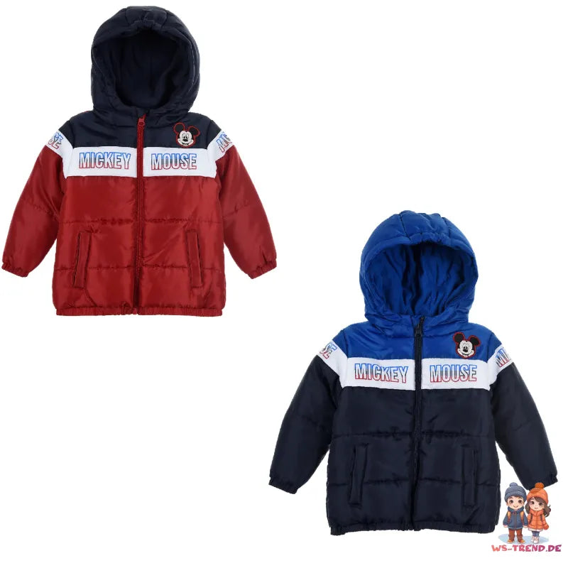 Disney Baby Mickey Mouse Kinder Winterjacke Jungen Jacke mit Kapuze - WS-Trend.de 68 - 86