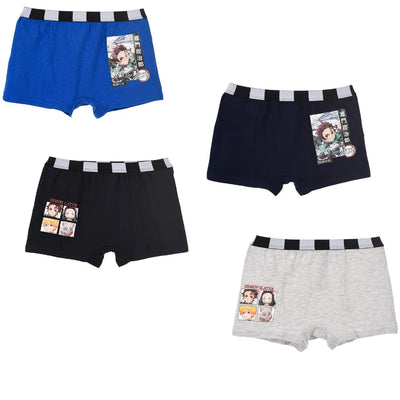 Anime Demon Slayer Jungen 2-er Pack Boxershorts Unterhose - WS-Trend.de Gr. 140 bis 172