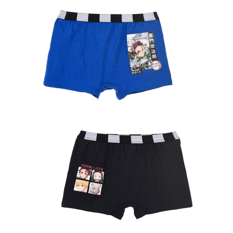 Anime Demon Slayer Jungen 2-er Pack Boxershorts Unterhose - WS-Trend.de Gr. 140 bis 172