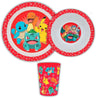 Pokemon Pikachu und Freunde Kinder 3 teiliges Set Teller und Schüssel und Becher