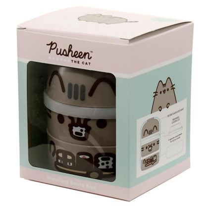 Pusheen die Katze gestapelte runde Bento-Lunchbox 3-teiliges Set - WS-Trend.de