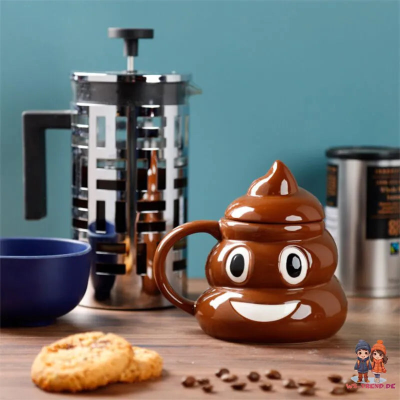 POOP Kackhaufen 3D Kaffeetasse Teetasse Tasse Geschenkidee 450 ml - WS-Trend.de