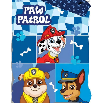 Paw Patrol Chase 2tlg Kinder Jungen Bettwäsche Set 135x200 80x80 cm Baumwolle - WS-Trend.de