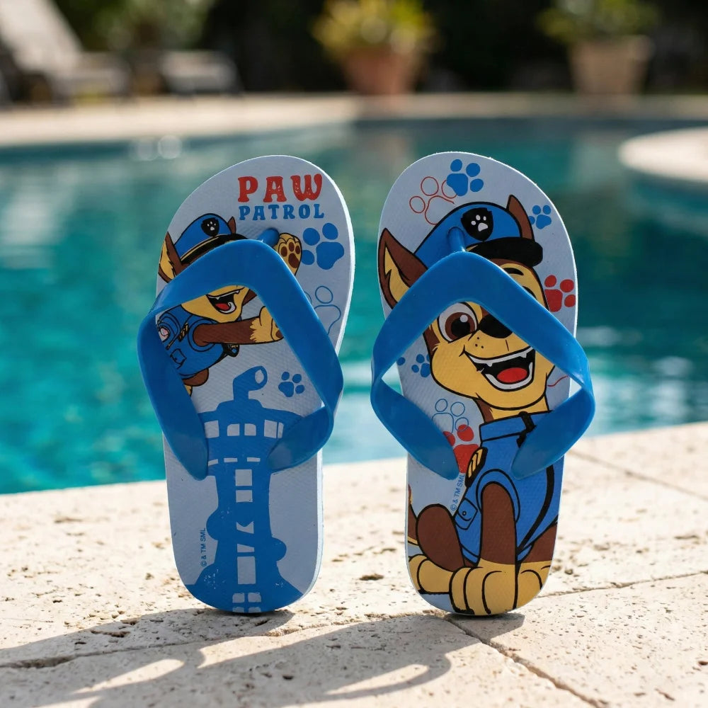 Paw Patrol Chase Kinder Flip Flops Zehentrenner Sandalen Latschen - WS-Trend.de