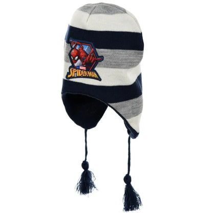 Marvel Spiderman Kinder Wintermütze peruanische Mütze Kindermütze - WS-Trend.de Gr. 52 - 54