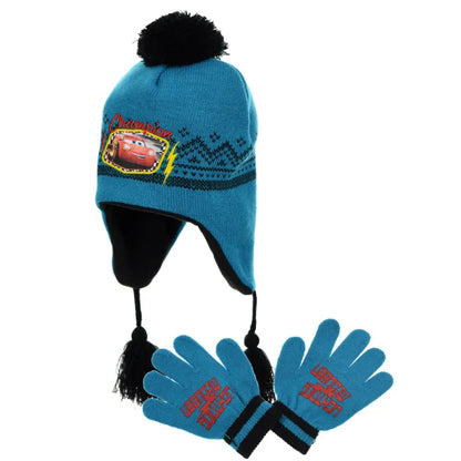 Cars Lightning McQueen Kinder Herbst Wintermütze plus Handschuhe - WS-Trend.de