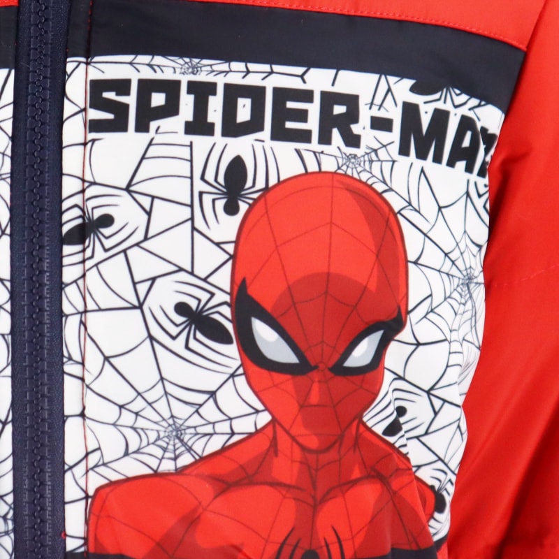 Marvel Spiderman Kinder Jungen Winterjacke Jacke mit Kapuze - WS-Trend.de 92-128 Rot