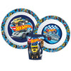 Hot Wheels Racing Kinder Geschirr-Set 3 teilig Becher Teller Schüssel