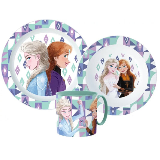 Disney Die Eiskönigin Elsa Kinder Geschirr-Set 3 teilig - WS-Trend.de