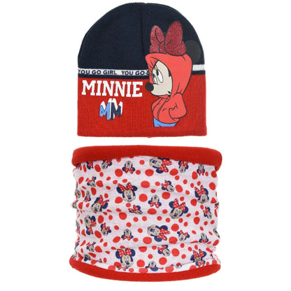 Disney Minnie Maus 2teiliges Set Kinder Herbst Wintermütze plus Loop - WS-Trend.de