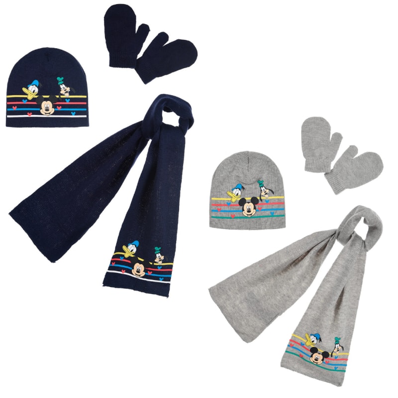Disney Baby Mickey Maus 3tlg Set Herbst Wintermütze Schal plus Handschuhe - WS-Trend.de Kinder