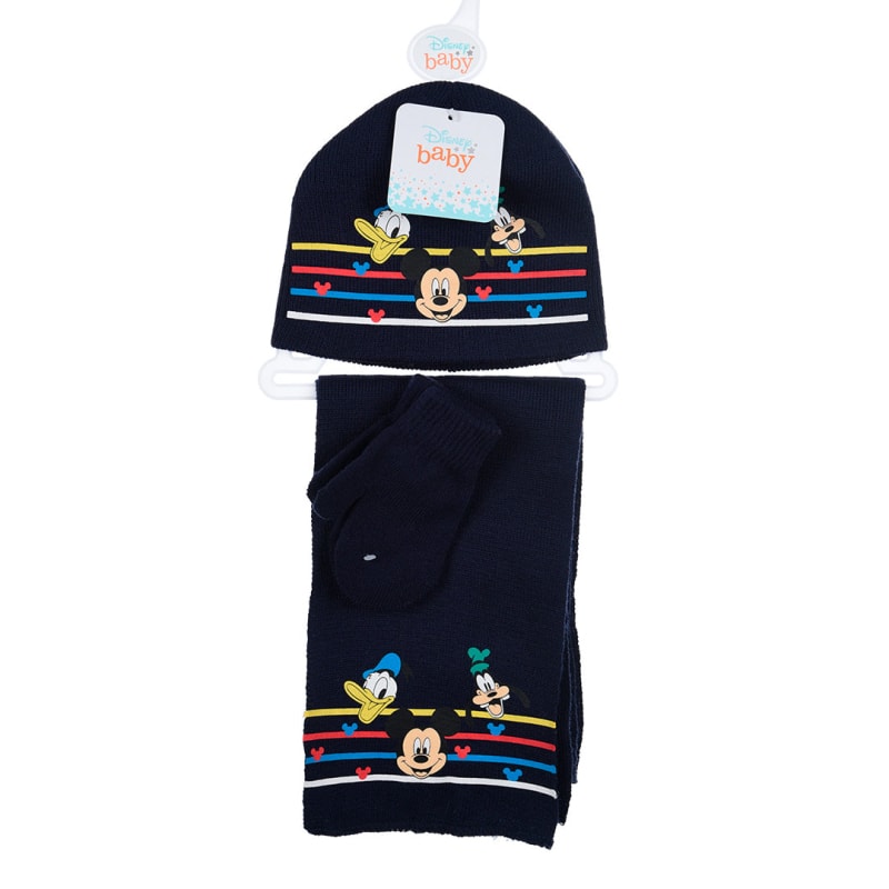 Disney Baby Mickey Maus 3tlg Set Herbst Wintermütze Schal plus Handschuhe - WS-Trend.de Kinder