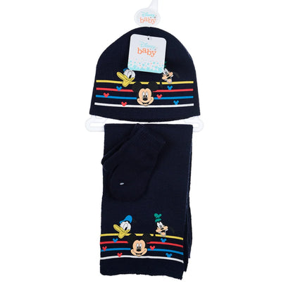 baby set mütze schal handschuhe Disney Baby Mickey Maus 3tlg Set Kinder Herbst Wintermütze Schal plus Handschuhe – WS-Trend