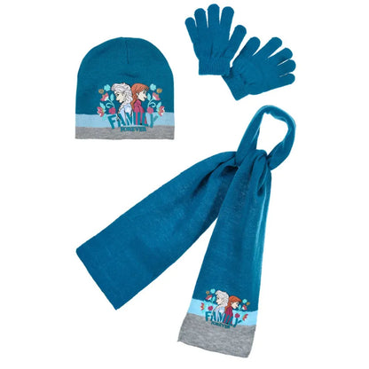 Disney Die Eiskönigin Kinder 3tlg.Set Wintermütze Schal Handschuhe - WS-Trend.de 52-54 Elsa