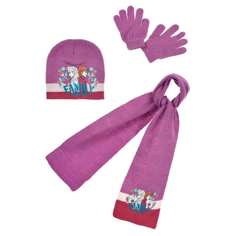 Disney Die Eiskönigin Kinder 3tlg.Set Wintermütze Schal Handschuhe - WS-Trend.de 52-54 Elsa