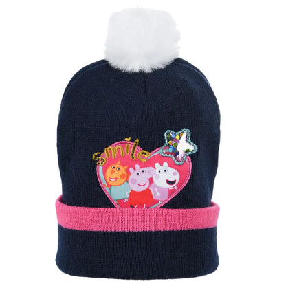 Peppa Wutz Pig Mieze Molly Luzie Locke Kinder Wintermütze Mütze Bommelmütze - WS-Trend.de
