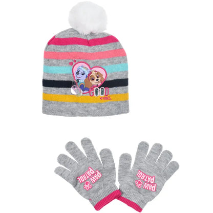 Paw Patrol Skye Everest Kinder Wintermütze plus Handschuhe - WS-Trend.de 52 54 Rosa Blau