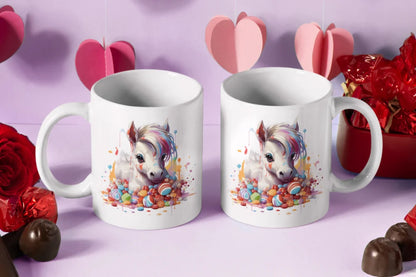 Süße Pferde Kaffeetasse Teetasse Tasse Geschenkidee - WS-Trend.de Geschenk 330 ml