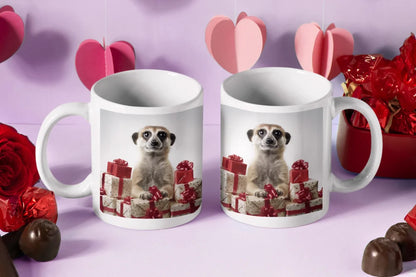 Erdmännchen Geschenke Weihnachten Kaffeetasse Teetasse Tasse Geschenkidee 330 ml - WS-Trend.de