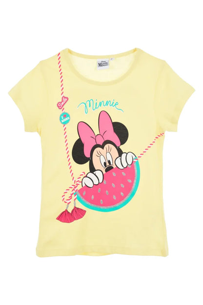Disney Minnie Maus Smile Mädchen Kinder kurzarm T-Shirt Top - WS-Trend.de 98-128 Baumwolle