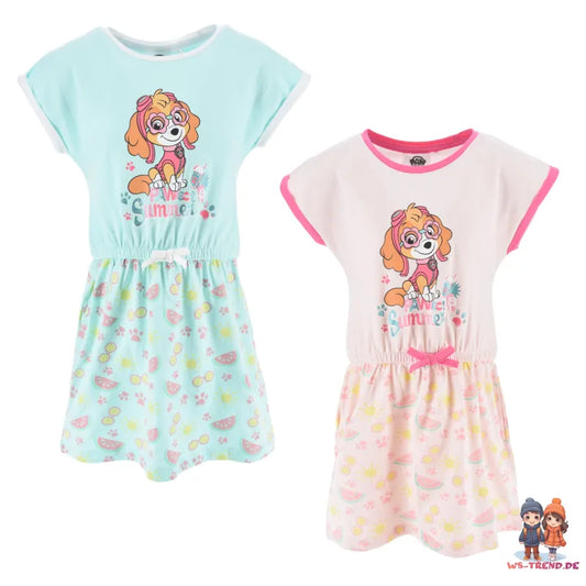Paw Patrol Skye Kinder Mädchen kurzarm Kleid - WS-Trend.de 98-116 100% Baumwolle