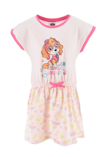 Paw Patrol Skye Kinder Mädchen kurzarm Kleid - WS-Trend.de 98-116 100% Baumwolle