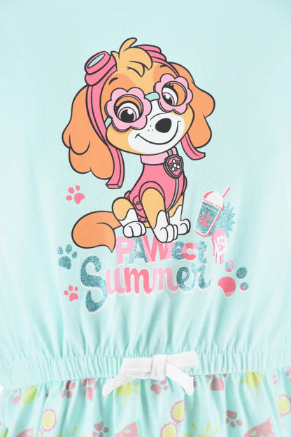 Paw Patrol Skye Kinder Mädchen kurzarm Kleid - WS-Trend.de 98-116 100% Baumwolle