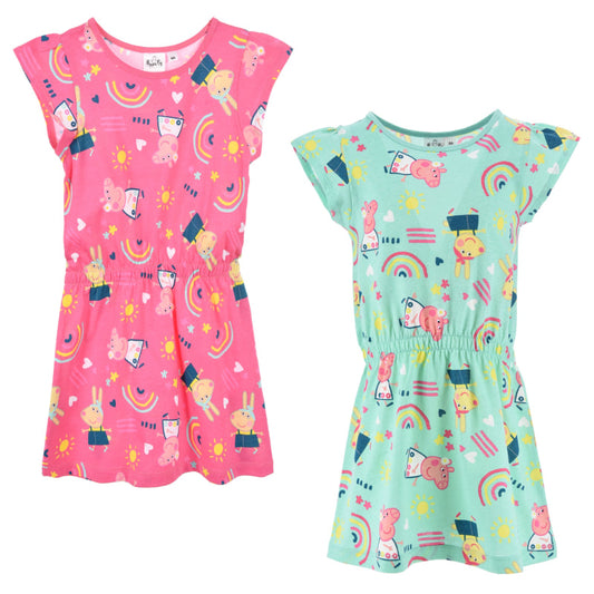 Peppa Wutz Pig Kinder Mädchen Sommerkleid Kleid - WS-Trend.de 98 - 116 Baumwolle