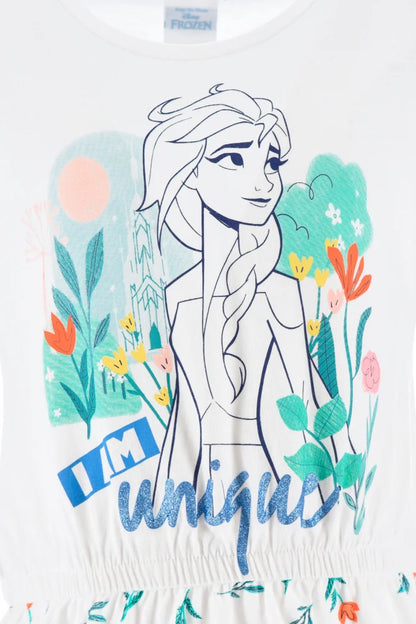 Disney Die Eiskönigin Elsa Kinder Kleid Sommerkleid - WS-Trend.de 98-128 100% Baumwolle