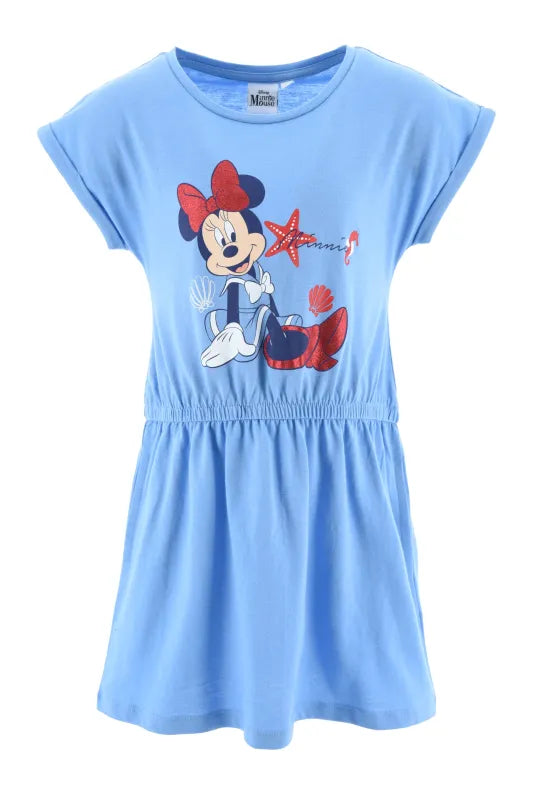 Disney Minnie Maus Kinder Mädchen kurzarm Kleid Sommerkleid - WS-Trend.de 98-128 Baumwolle