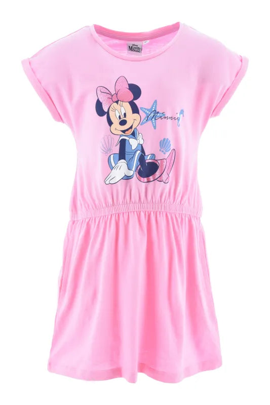Disney Minnie Maus Kinder Mädchen kurzarm Kleid Sommerkleid - WS-Trend.de 98-128 Baumwolle