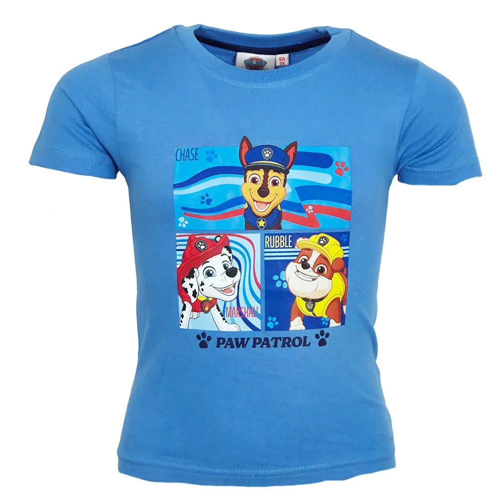 Paw Patrol Chase Rubble Marshall Kinder Jungen T-Shirt - WS-Trend.de