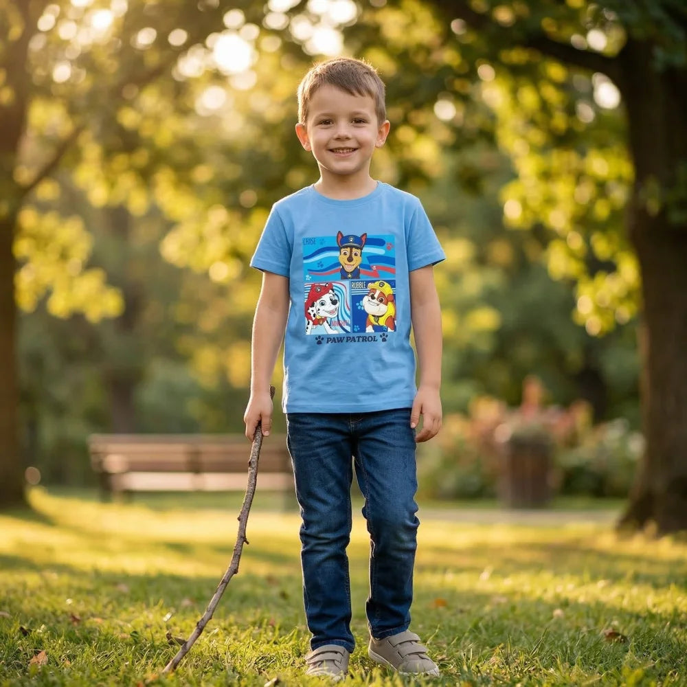 Paw Patrol Chase Rubble Marshall Kinder Jungen T-Shirt - WS-Trend.de