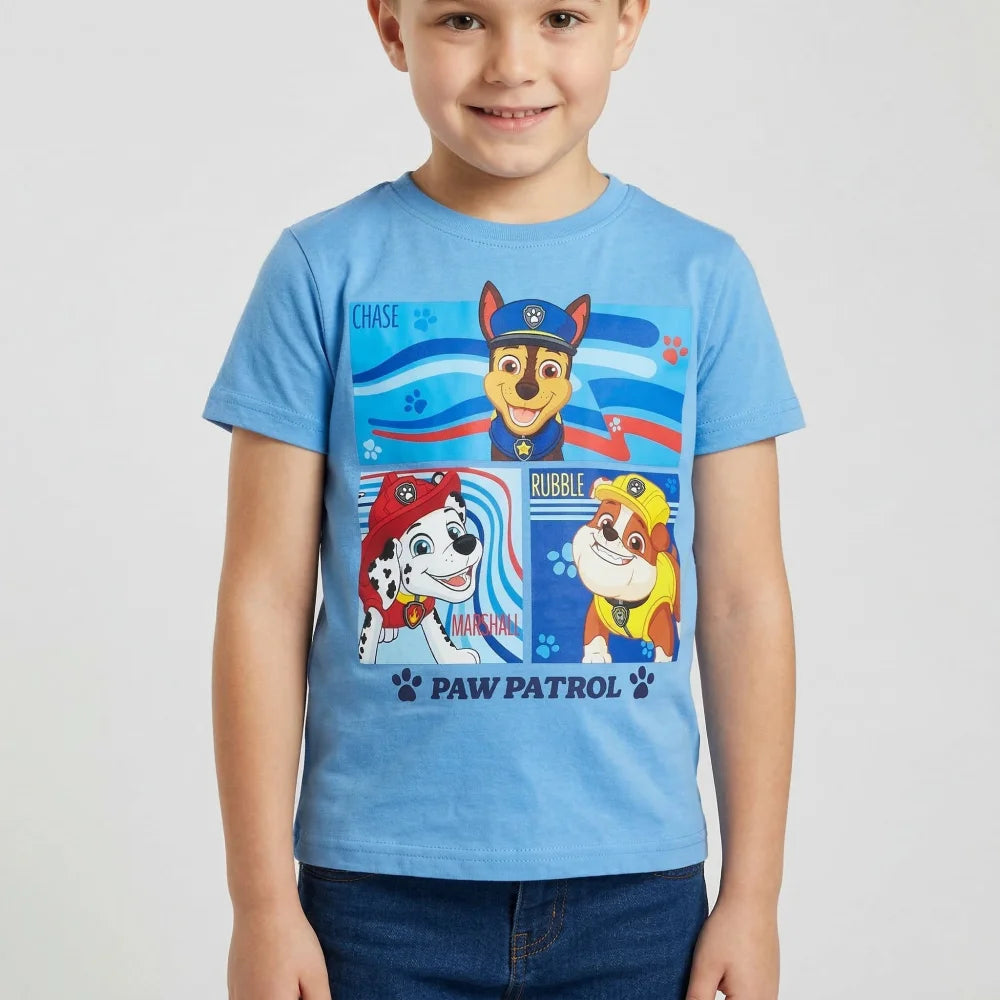 Paw Patrol Chase Rubble Marshall Kinder Jungen T-Shirt - WS-Trend.de